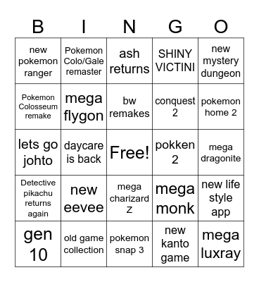 Unhinged Bingo Card