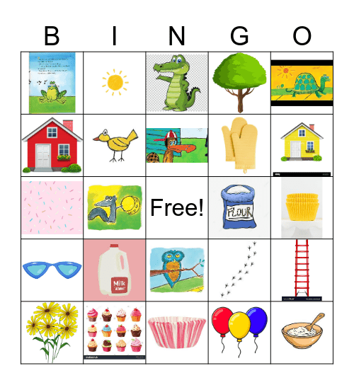 Pete The Cat & The Missing Cupcakes Bingo Card