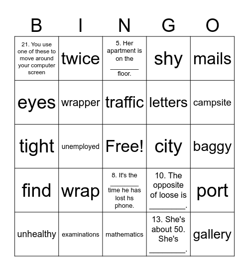 PET PRACTICE Bingo Card