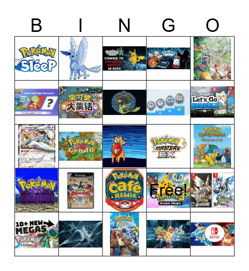 Pokemon Day Presents Bingo Card