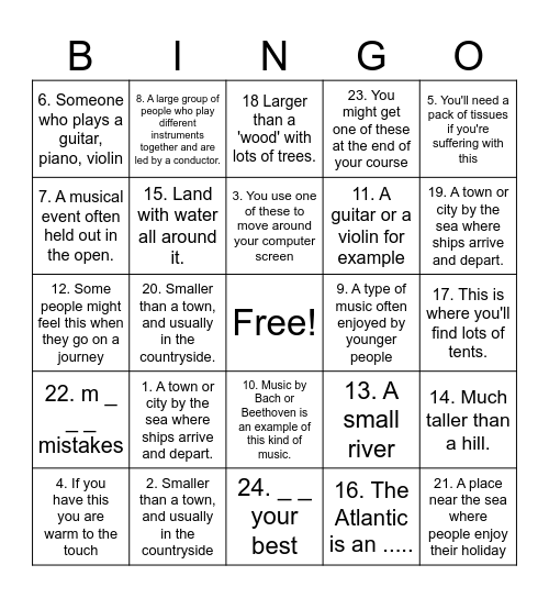 PET PRACTICE Bingo Card