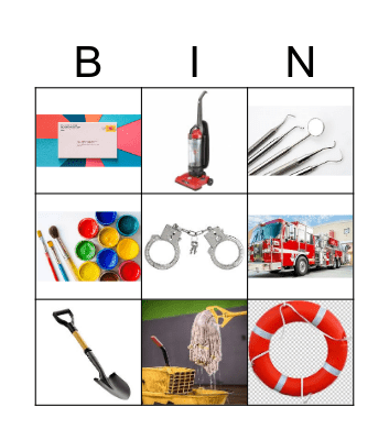 Job tools Bingo Card