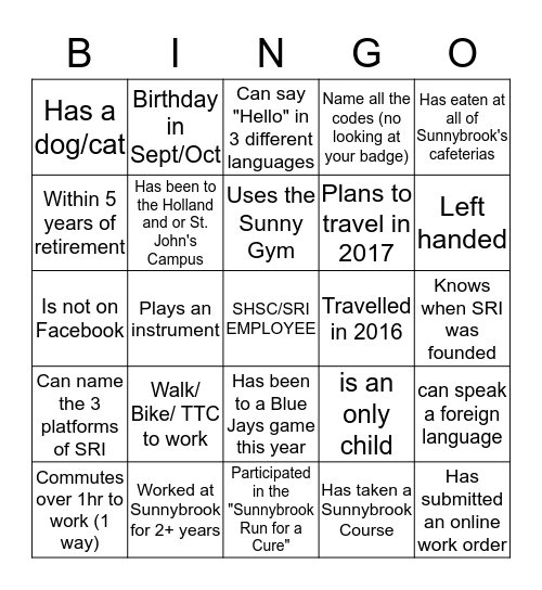 STAFF APPRECIATION BBQ Bingo Card