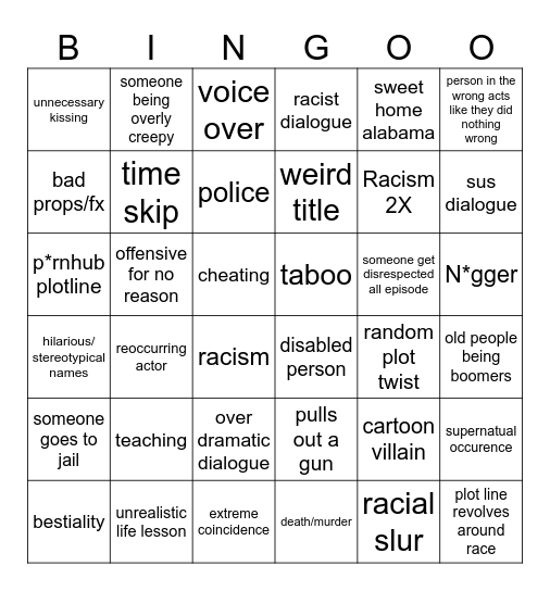 Tomorrow's teaching Bingo Card