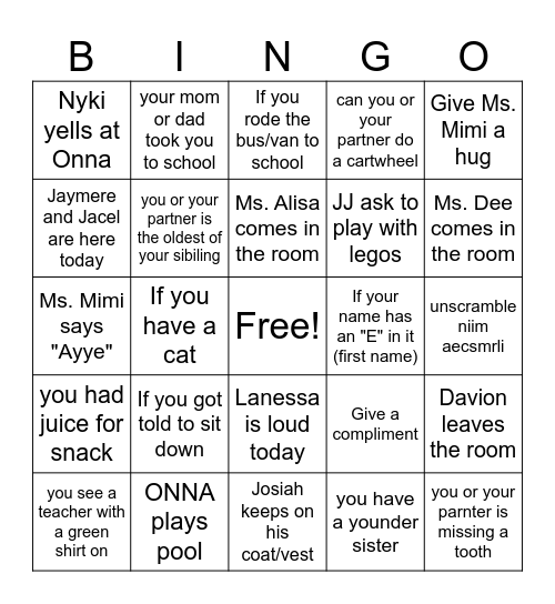 Mega Bingo Card