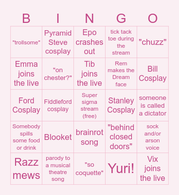 Feb 27 Puppet Hour Bingo Card
