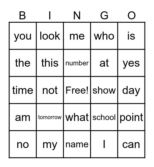 UNIT 4 Bingo Card