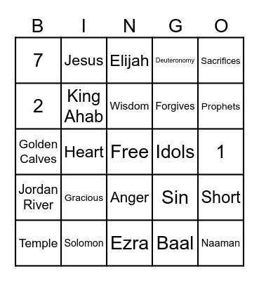 Hope Kids Review Week Bingo! Bingo Card