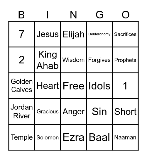 Hope Kids Review Week Bingo! Bingo Card