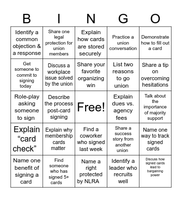 Hospital Division Staff Retreat Bingo Card