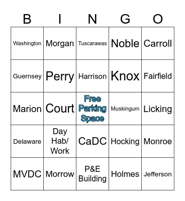 Where Are You Going? Bingo Card
