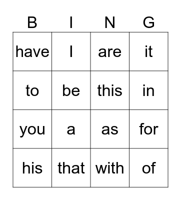Road to Reading Red Bingo Card