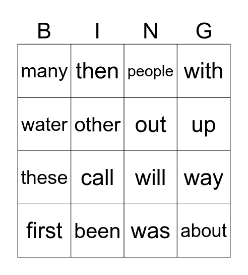 Road to Reading Orange Bingo Card