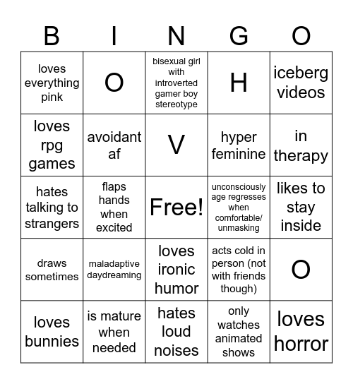 plug Bingo Card
