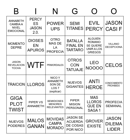 LIBRO 2 Bingo Card