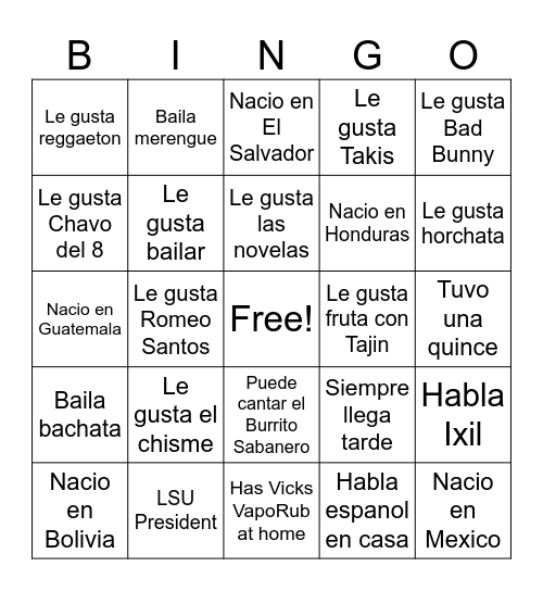 LSU Games Bingo Card