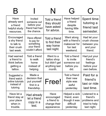 Find someone who... Bingo Card