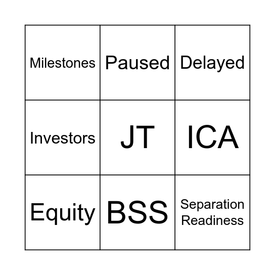 BINGO Q1 GFiber All Hands Bingo Card