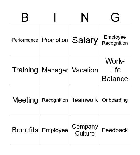 Bingo Card