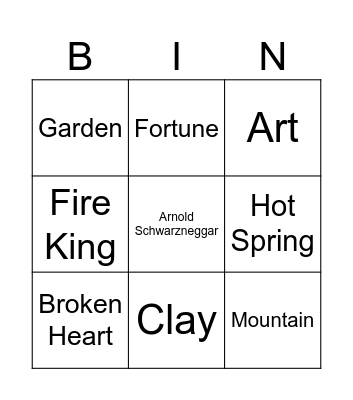 Infinite Craft Bingo Card