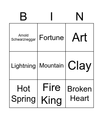 Infinite Craft Bingo Card