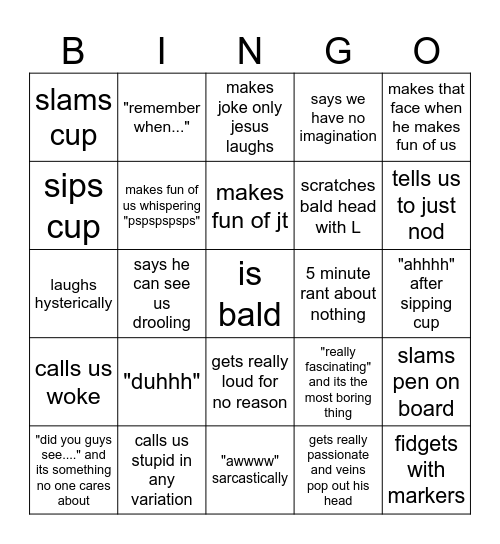 munoztania bingo Card