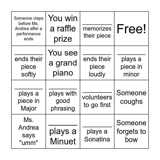 Be on the Lookout! Bingo Card