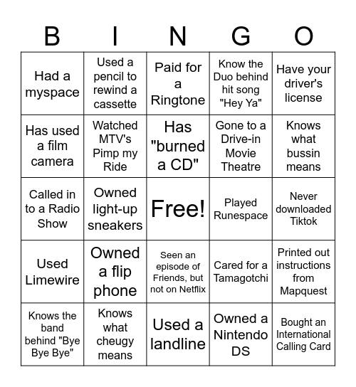 babypb bingo Card