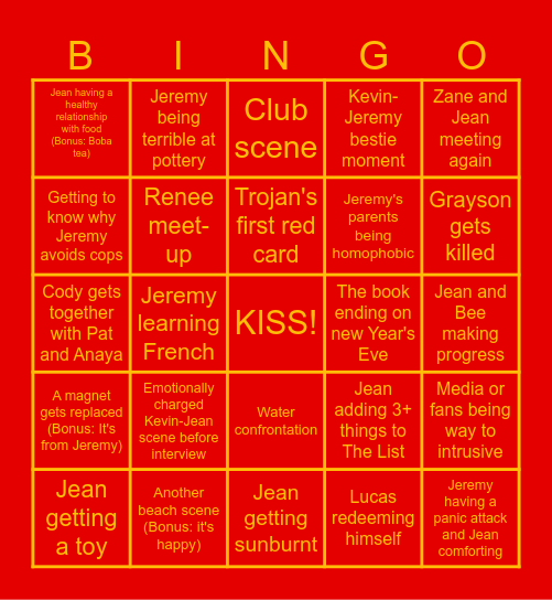 The Golden Raven 1 Bingo Card