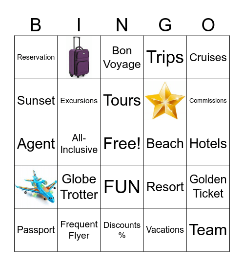 Travel Bingo Card