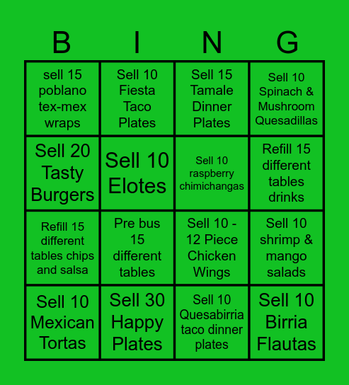 Mami's March Host Bingo Card