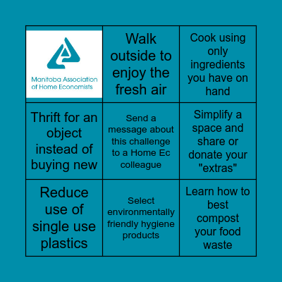 21 Days to Mindful Consumption Challenge - Week 1 Bingo Card