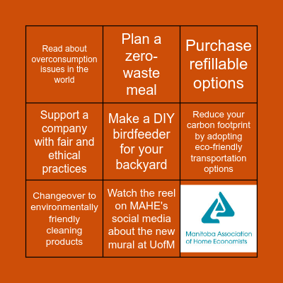 21 Days to Mindful Consumption Challenge - Week 3 Bingo Card