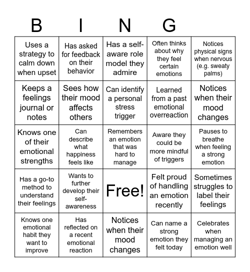 find a person who has this and share Bingo Card