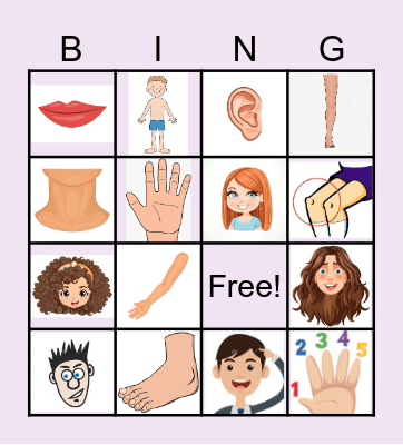 Body BINGO! Bingo Card
