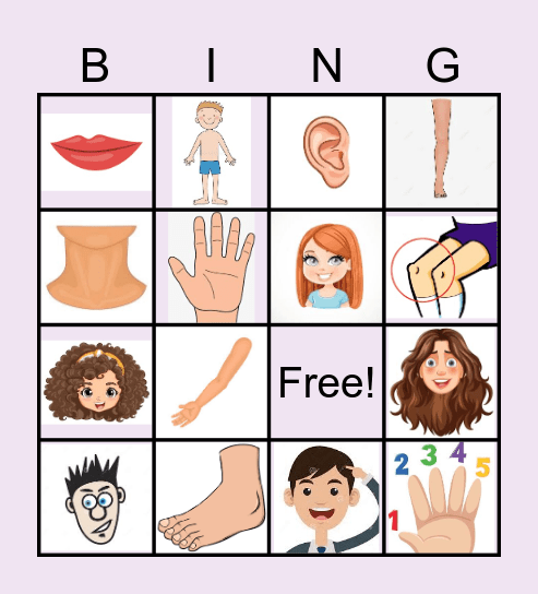 Body BINGO! Bingo Card