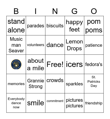 Grannie Bingo Card