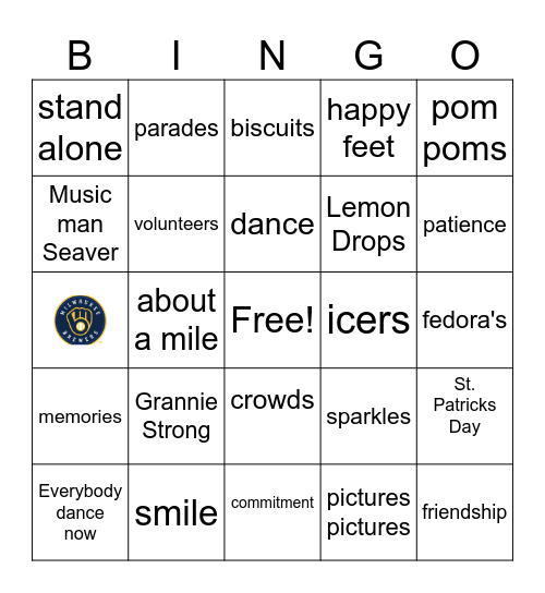 Grannie Bingo Card