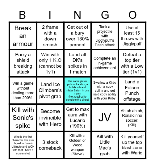 Special OGRE Bingo 2 Bingo Card