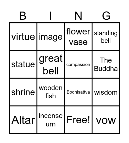 Let's Bingooooo!!! Bingo Card
