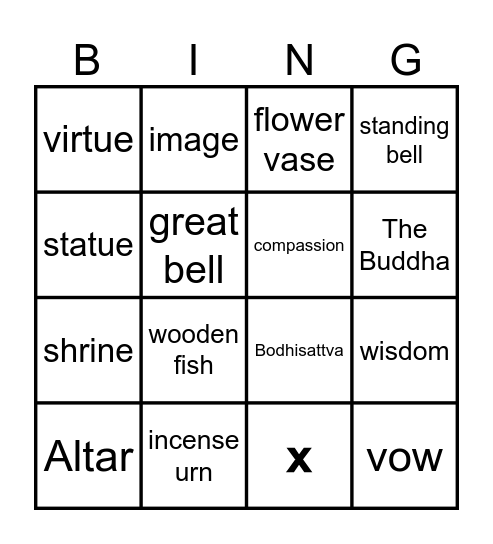 Let's Bingoooo!!! Bingo Card