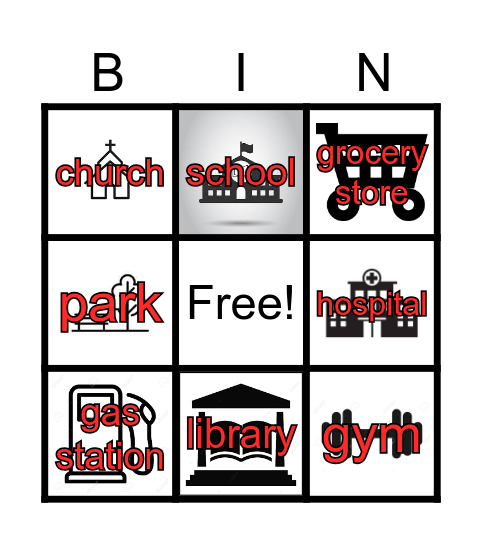 Bus Party Bingo Card