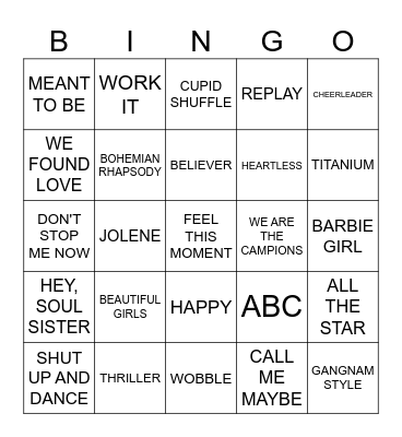 Varied Bingo Card