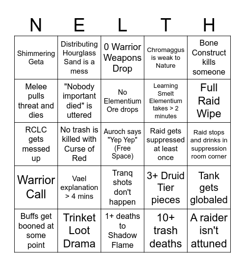 <Nocturnal> BWL Bingo Card