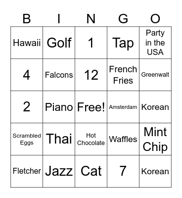 Get to Know Emi and Ellie! Bingo Card