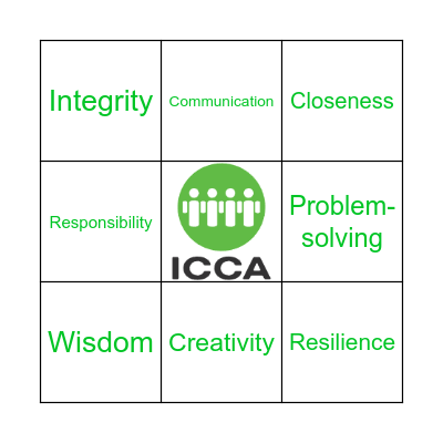 ICCA Leadership Bingo Card