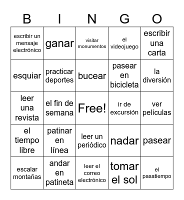 S1L4 Vocab Bingo Card