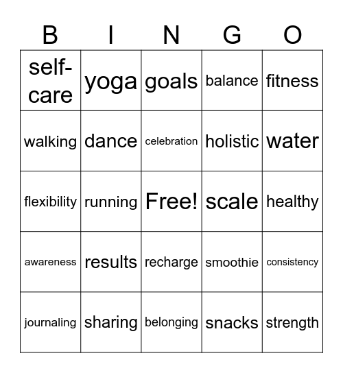 TOPSI Bingo Card