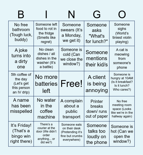 Sofema Bingo Card