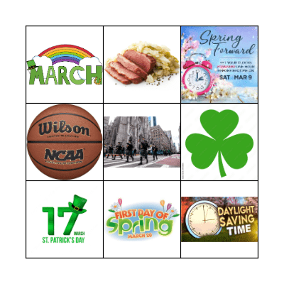 March Bingo Card
